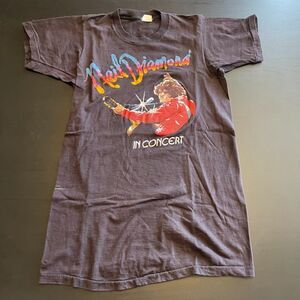 Vintage XS 1976 Neil Diamond Concert T-Shirt - Aladdin Hotel, Las Vegas